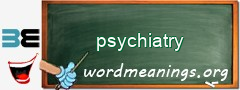 WordMeaning blackboard for psychiatry